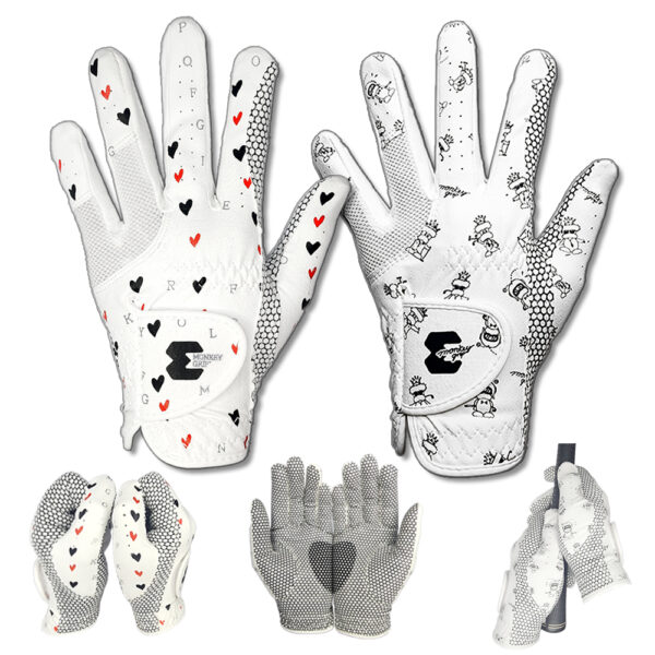Monkey Grip Character Silicon Grip Two-hand Women's Golf Gloves