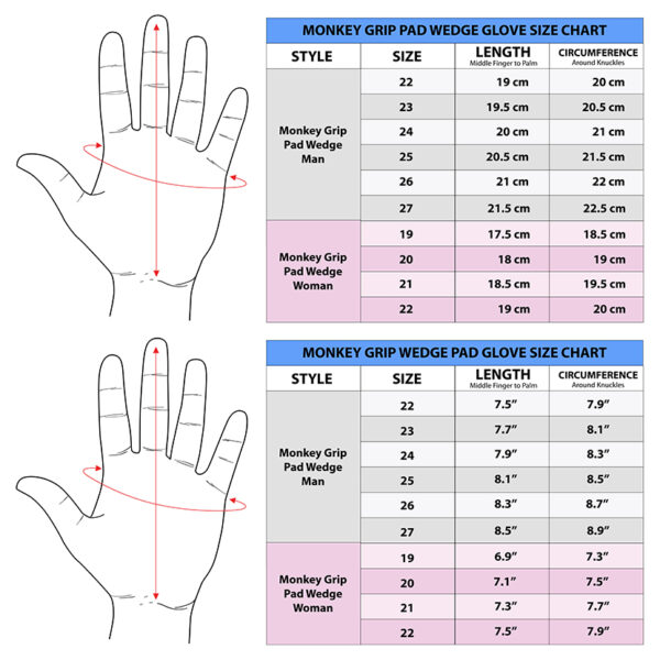 Monkey Grip Wedge Pad Happy Left Hand Golf Gloves [Monkey Grip Wedge Pad] - Gambar 3