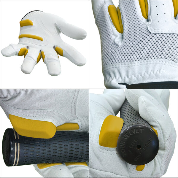Monkey Grip Wedge Pad Happy Left Hand Golf Gloves [Monkey Grip Wedge Pad] - Gambar 5