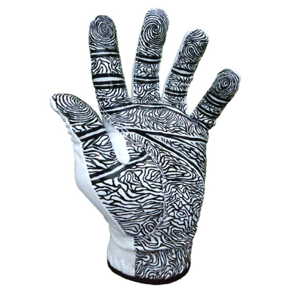 Monkey Grip Finger Print Silicone Synthetic Golf Gloves