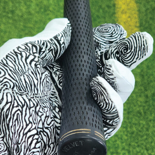 Monkey Grip Finger Print Silicone Synthetic Golf Gloves - Gambar 4