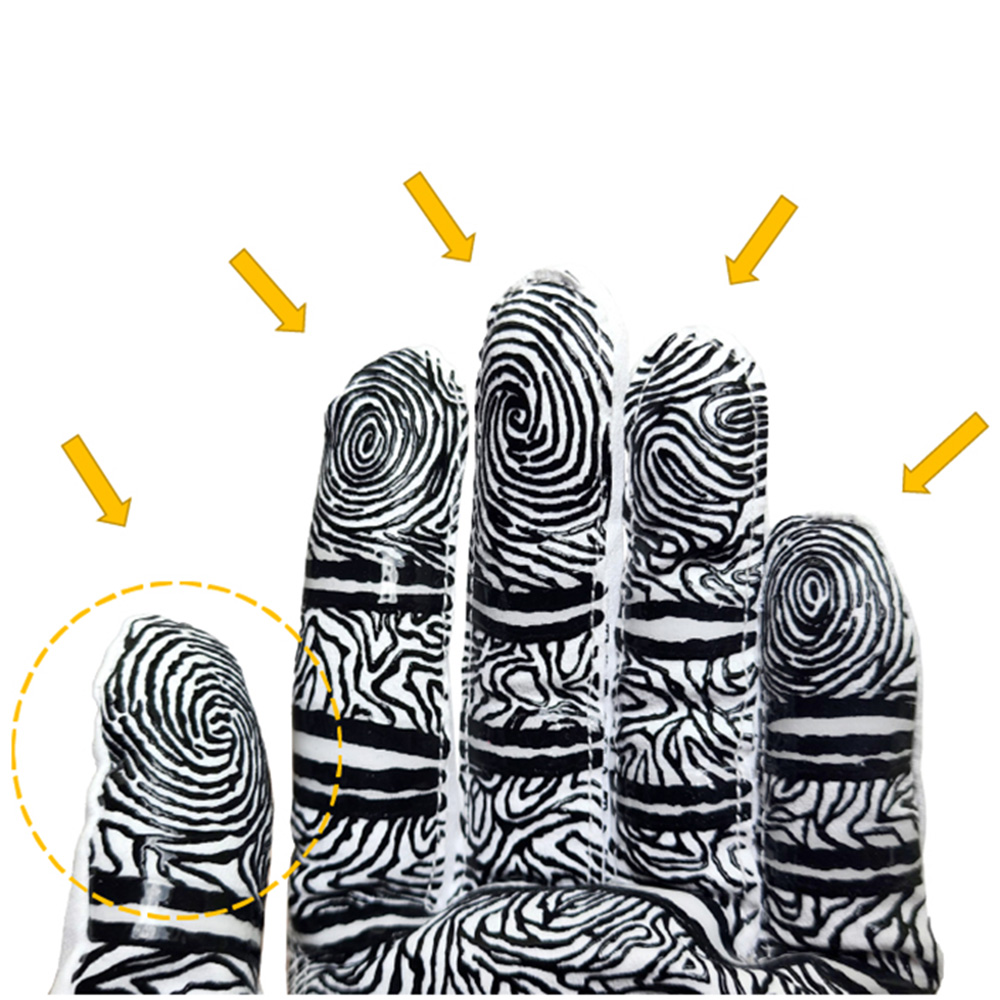 Monkey Grip Finger Print Silicone Synthetic Golf Gloves - Gambar 7