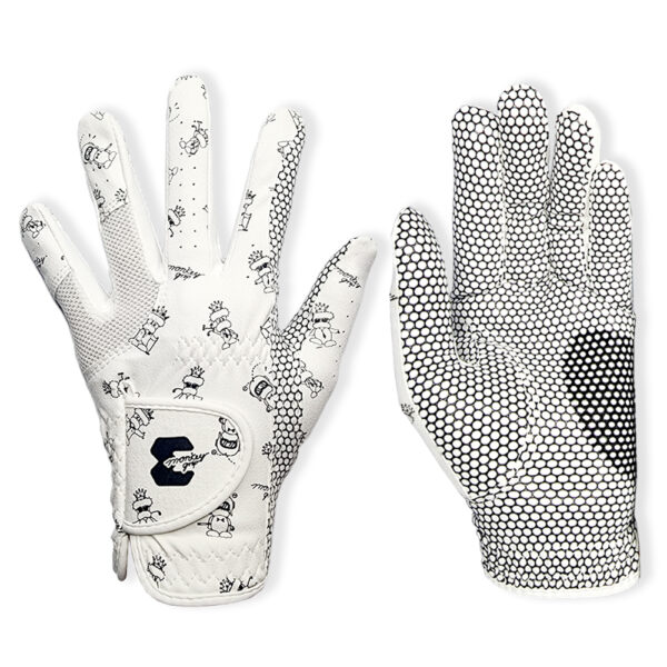 Monkey Grip Character Silicon Grip Two-hand Women's Golf Gloves - Gambar 2