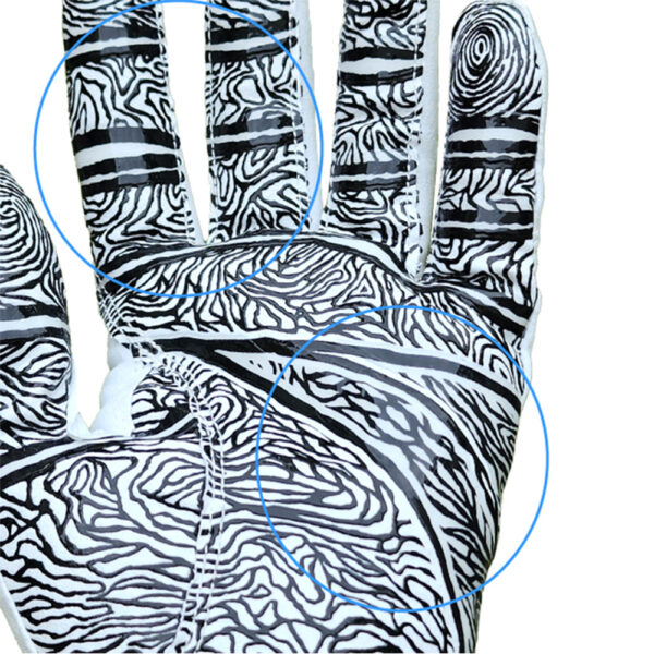 Monkey Grip Finger Print Silicone Synthetic Golf Gloves - Gambar 11