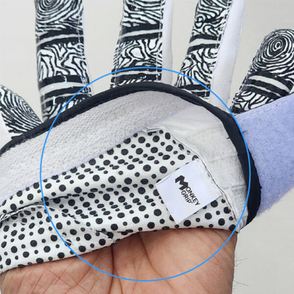 Monkey Grip Finger Print Silicone Synthetic Golf Gloves - Gambar 5