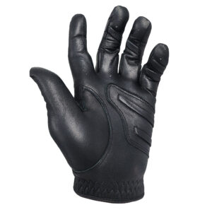 Monkey Grip Power Pad Sheepskin All Black Left Hand Golf Glove [Monkey Grip Power Pad All Black]