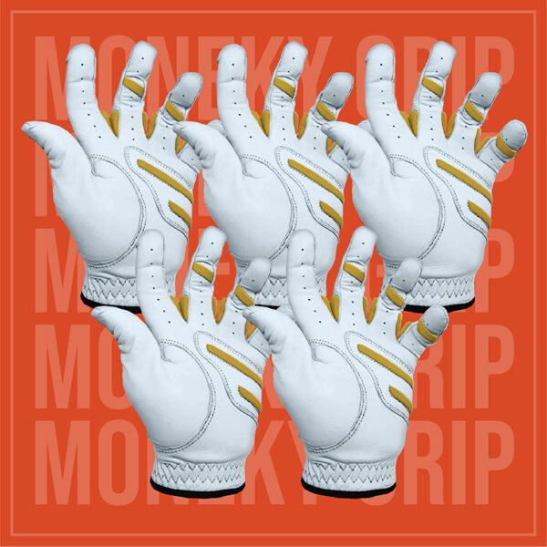 Monkey Grip Power Pad Paket 5 Golf Golves