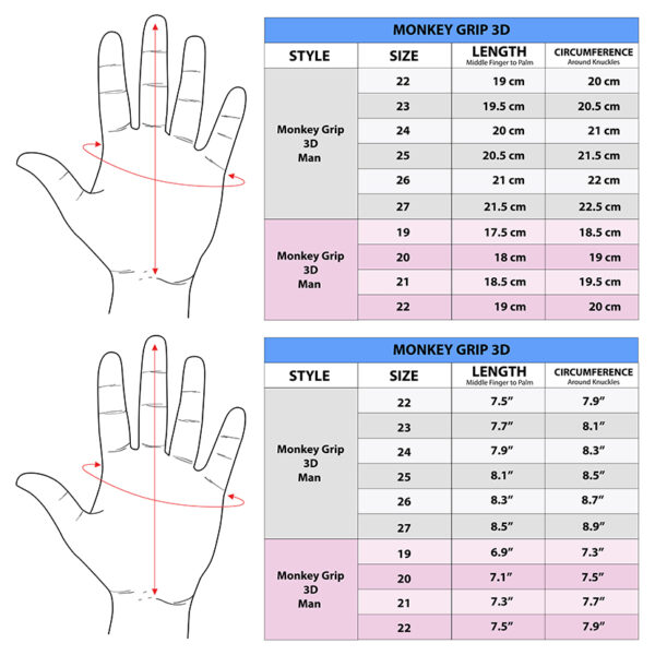 Monkey Grip 3D Sheepskin Left Hand Gloves - Gambar 3