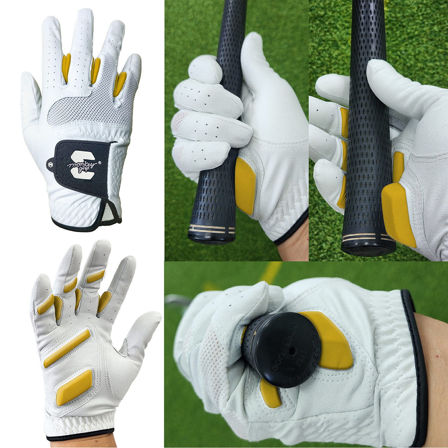 Monkey Grip Wedge Right Hand Golf Gloves - Gambar 4